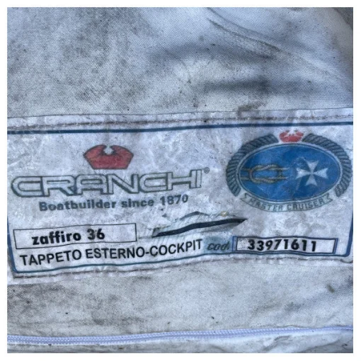 Cranchi Zaffiro 36 blue coated cockpit anti-slip Carpet original - 33971611 product image