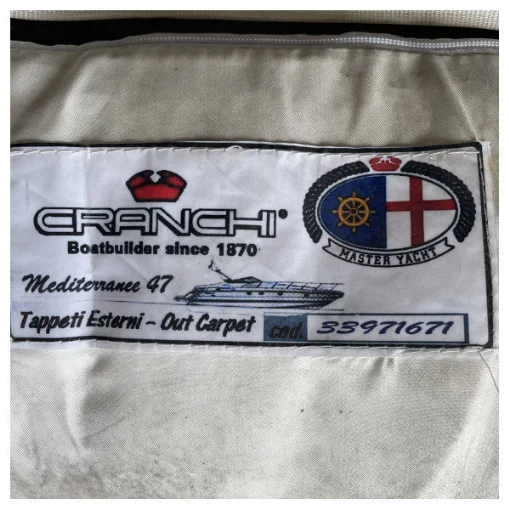 Cranchi Mediterranee 47 Durable Blue Non-Slip Boat Deck Mat - 33971671 product image