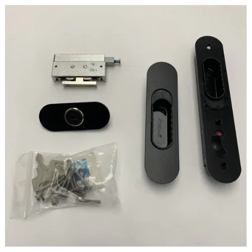 Southco Black Marine Side Door Lock Set with Handles and Cylinder Lock product image