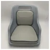 <div>Vetus Grey Pilot BoatSeat with Cushions White Outdoor</div> product image