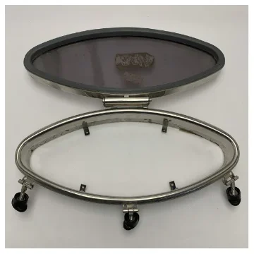 Allufer Tempesta stainless steel oval porthole opening - 114A - RDL-FXD product image