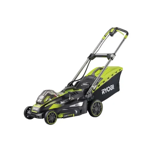 [Never Used] Ryobi 36V Lithiumplus Lawnmower - 1 X 36V 5.0Ah Max Power Battery - 1 X 1.7Ah Charger 40cm Cutting Width Rlm36x41h50p product image