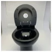 Planus Stilo Plus 530 High Electric Marine Toilet Black with Soft Close 24V product image