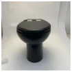 Planus Stilo Plus 530 High Electric Marine Toilet Black with Soft Close 24V product image