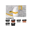 Sika Tile Covering Kit Bitumen Waterproofing Strip 100mm X 3m - Flexible Adhesive Sealant 300ml x2 - Manual Cartridge Gun product image