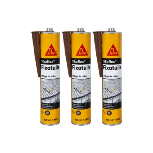 Pack of 3 Flexible Adhesives Sika Sika Fixotuile - Terracotta - 300ml product image