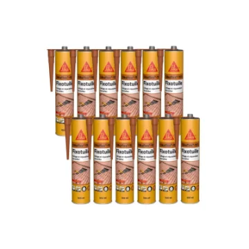 Pack of 12 Sika Flexible Adhesive Sealants Sika Fixotuile - Terracotta - 300ml product image