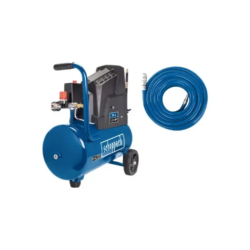 Scheppach Compressor Pack - 24L - 1100W - HC30ox - Hose - 15m product image