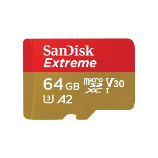 Picture of Sandisk Extreme 64 Gb Microsdxc Uhs-I Class 10 - SDSQXAH-064G-GN6MA