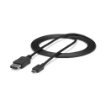 Picture of Startech.Com 6ft/1.8m Usb C To Displayport 1.2 Cable 4K 60Hz - Usb-C To Displayport Adapter Cable HBR2 - Usb Type-C Dp Alt Mode To Dp Monitor Video Cable - Works W/ Thunderbolt 3 - Black - Cdp2dpmm6b