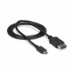 Picture of Startech.Com 3ft/1m Usb C To Displayport 1.2 Cable 4K 60Hz - Usb-C To Displayport Adapter Cable - HBR2 - Usb Type-C Dp Alt Mode To Dp Monitor Video Cable - Works W/ Thunderbolt 3 - Black - Cdp2dpmm1mb