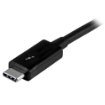 Picture of Startech.Com 1m Thunderbolt 3 (20Gbps) Usb-C Cable - Thunderbolt, Usb, and Displayport Compatible - Tblt3mm1m