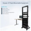 Picture of Startech.Com 2-Post 42U Mobile Open Frame Server Rack, Two Post 19in Network Rack with Wheels, Rolling Open Rack for Av/Data/Media/It Equipment, Computer Rack for Home/Office Spaces - Casters Included - 2POSTRACK42