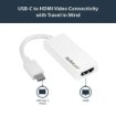 Picture of Startech.Com Usb-C To Hdmi Adapter with 4K 30Hz - White - CDP2HDW