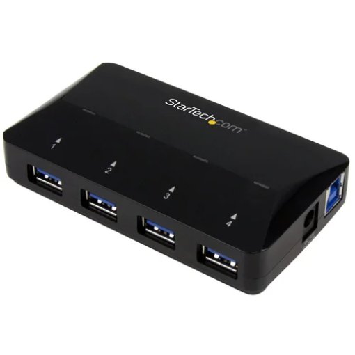 Picture of Startech.Com 4-Port Usb 3.0 Hub Plus Dedicated Charging Port - 1 X 2.4A Port~4-Port Usb 3.0 Hub (5Gbps) Plus Dedicated Charging Port - 1 X 2.4A Port - St53004u1c