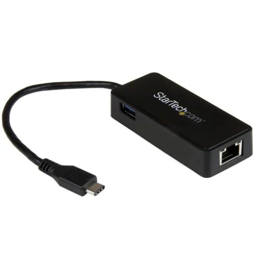 Picture of Startech.Com Usb-C To Gigabit Network Adapter with Extra Usb 3.0 Port - Us1gc301au