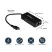 Picture of Startech.Com Usb-C To Gigabit Network Adapter with Extra Usb 3.0 Port - Us1gc301au