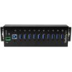 Picture of Startech.Com 10-Port Industrial Usb 3.0 Hub - Esd and Surge Protection~10-Port Usb 3.0 Hub - 5Gbps - Metal Industrial Usb-A Hub with Esd & Surge Protection - Din Rail, Wall or Desk Mountable - Taa Compliant Usb Expander Hub - ST1030USBM