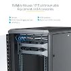 Picture of Startech.Com 4-Post 25U Server Rack Cabinet, Lockable 19" Data Rack Cabinet for Computer / Av / It Equipment, Office / Home Network Rack with Casters & Adjustable Mounting Rails - RK2536BKF