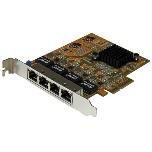 Picture of Startech.Com 4-Port Pcie Gigabit Network Adapter Card - St1000spex43