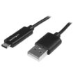 Picture of Startech.Com Micro-Usb Cable with Led Charging Light - M/M - 1m (3ft) - USBAUBL1M