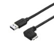 Picture of Startech.Com Slim Micro Usb 3.0 Cable - M/M - Right-Angle Micro-Usb - 0.5m (20in) - Usb3au50cmrs