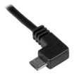 Picture of Startech.Com Micro-Usb Charge-And-Sync Cable M/M - Left-Angle Micro-Usb - 30/24 Awg - 1 M (3 Ft.) - USBAUB1MLA
