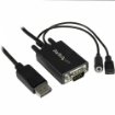 Picture of Startech.Com Displayport To Vga Adapter Cable with Audio - 10ft (3m) - Dp2vgaamm3m