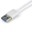 Picture of Startech.Com Usb 3.0 To Gigabit Network Adapter - Silver - USB31000SA