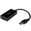 Picture of Startech.Com Usb To Ethernet Adapter, Usb 3.0 To 10/100/1000 Gigabit Ethernet Lan Converter for Laptops, 11.8in/30cm Attached Cable, Usb To RJ45 Adapter, Nic Adapter, Usb Network Adapter - Usb31000s2h