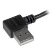 Picture of Startech.Com Micro-Usb Cable with Right-Angled Connectors - M/M - 2m (6ft) - Usb2aub2ra2m
