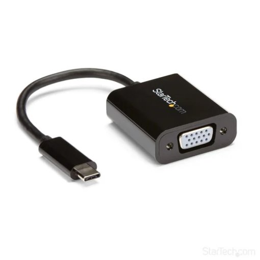 Picture of Startech.Com Usb-C To Vga Adapter - Black - 1080p - Video Converter for Your Macbook Pro - Usb C To Vga Display Dongle - Upgraded Version Is CDP2VGAEC - CDP2VGA