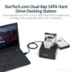 Picture of Startech.Com Dual-Bay Usb 3.2 Gen 2 To Sata Hard Drive Docking Station, Usb 10Gbps Hard Drive Dock, External 2.5/3.5" Sata I/Ii/Iii Ssd/Hdd Docking Station, Hot-Swap Hard Drive Bay, Top-Loading - Sdock2u313
