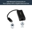 Picture of Startech.Com ​​Usb-C To Gigabit Ethernet Adapter - Black​ - Us1gc30b