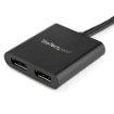 Picture of Startech.Com 2-Port Multi Monitor Adapter - Displayport 1.2 Mst Hub - Dual 4K 30Hz or 1080p - Usb Bus Powered - Video Splitter for Extended Desktop Mode on Windows Pcs Only - Dp To 2x Dp - MSTDP122DP