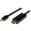 Picture of Startech.Com 6ft (2m) Mini Displayport To Hdmi Cable - 4K 30Hz Video - Mdp To Hdmi Adapter Cable - Mini Dp or Thunderbolt 1/2 Mac/Pc To Hdmi Monitor/Display - Mdp To Hdmi Converter Cord - Mdp2hdmm2mb