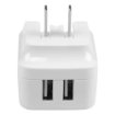 Picture of Startech.Com Dual-Port Usb Wall Charger - International Travel - 17W/3.4A - White - USB2PACWH