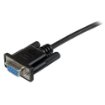 Picture of Startech.Com 1m Black DB9 RS232 Serial Null Modem Cable F/F - Scnm9ff1mbk