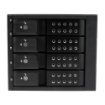 Picture of Startech.Com 4 Bay Aluminum Trayless Hot Swap Mobile Rack Backplane for 3.5in Sas Ii/Sata Iii - 6 Gbps Hdd - HSB4SATSASBA
