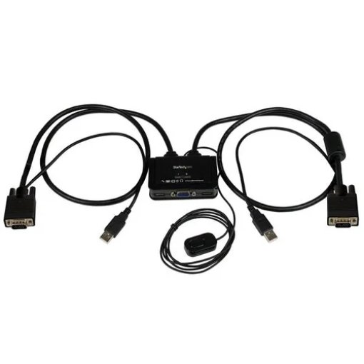 Picture of Startech.Com 2 Port Usb Vga Cable Kvm Switch - Usb Powered with Remote Switch - SV211USB