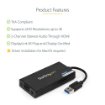 Picture of Startech.Com Usb 3.0 To Hdmi Adapter - 4K 30Hz Ultra Hd - Displaylink Certified - Usb Type-A To Hdmi Display Adapter Converter for Monitor - External Video & Graphics Card - Mac & Windows - Usb32hd4k