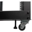Picture of Startech.Com 4-Post 25U Mobile Open Frame Server Rack, Four Post 19in Network Rack with Wheels, Rolling Rack with Adjustable Depth for Computer/Av/Data/It Equipment - Casters, Leveling Feet or Floor Mounting - 4Postrack25u