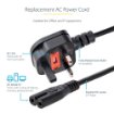 Picture of Startech.Com 3ft (1m) Uk Laptop Power Cable, Bs 1363 To C7, 2.5A 250V, 18AWG, Black, Uk Laptop Replacement Cord, Printer Power Cable, Ac Laptop Charger Cord, Laptop Power Brick Cord - Pxtnb2suk1m