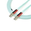 Picture of Startech.Com 5m (16.4ft) Lc/Upc To Lc/Upc OM3 Multimode Fiber Optic Cable, Full Duplex 50/125Μm Zipcord Fiber Cable, 100G, Low Insertion Loss, Lszh Fiber Jumper Cord - A50fblclc5