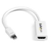 Picture of Startech.Com Mini Displayport To Hdmi Adapter - Active Mdp To Hdmi Video Converter - 4K 30Hz - Mini Dp or Thunderbolt 1/2 Mac/Pc To Hdmi Monitor/Tv/Display - Mdp 1.2 To Hdmi Adapter Dongle - White - Mdp2hd4ksw