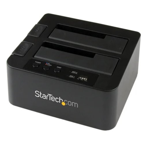 Picture of Startech.Com Dual Bay Hard Drive Duplicator, Standalone Usb 3.0 (5 Gbps) / Esata To 2.5/3.5" Sata Iii Hdd/Ssd Cloner/Copier, Hard Drive Docking Station, Hard Disk Cloner - Sdock2u33re