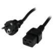 Picture of Startech.Com 2m (6ft) Computer Power Cord, 16AWG, Eu Schuko To C19, 16A 250V, Black Replacement Ac Power Cord, Printer Power Cord, Pc Power Supply Cable, Monitor Power Cable - Ul Listed - PXTEUC192M