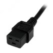 Picture of Startech.Com 2m (6ft) Computer Power Cord, 16AWG, Eu Schuko To C19, 16A 250V, Black Replacement Ac Power Cord, Printer Power Cord, Pc Power Supply Cable, Monitor Power Cable - Ul Listed - PXTEUC192M