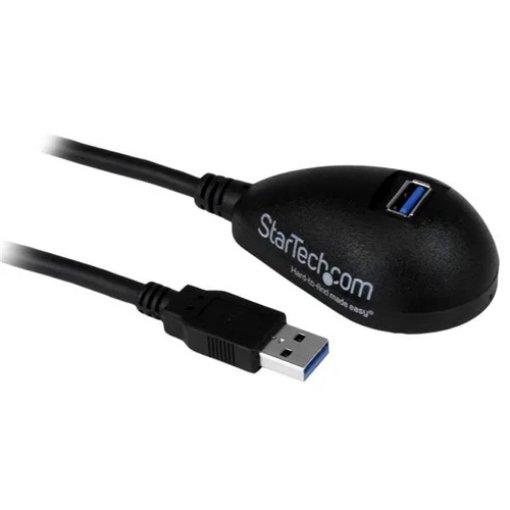 Picture of Startech.Com 5 Ft Black Desktop Superspeed Usb 3.0 Extension Cable - a To a M/F - Usb3sext5dkb
