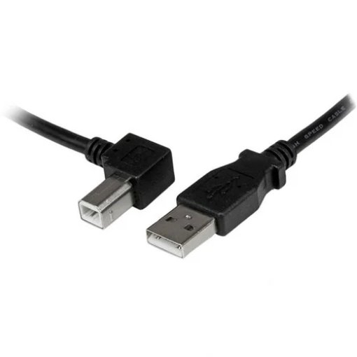 Picture of Startech.Com 3m Usb 2.0 a To Left Angle B Cable - M/M - USBAB3ML